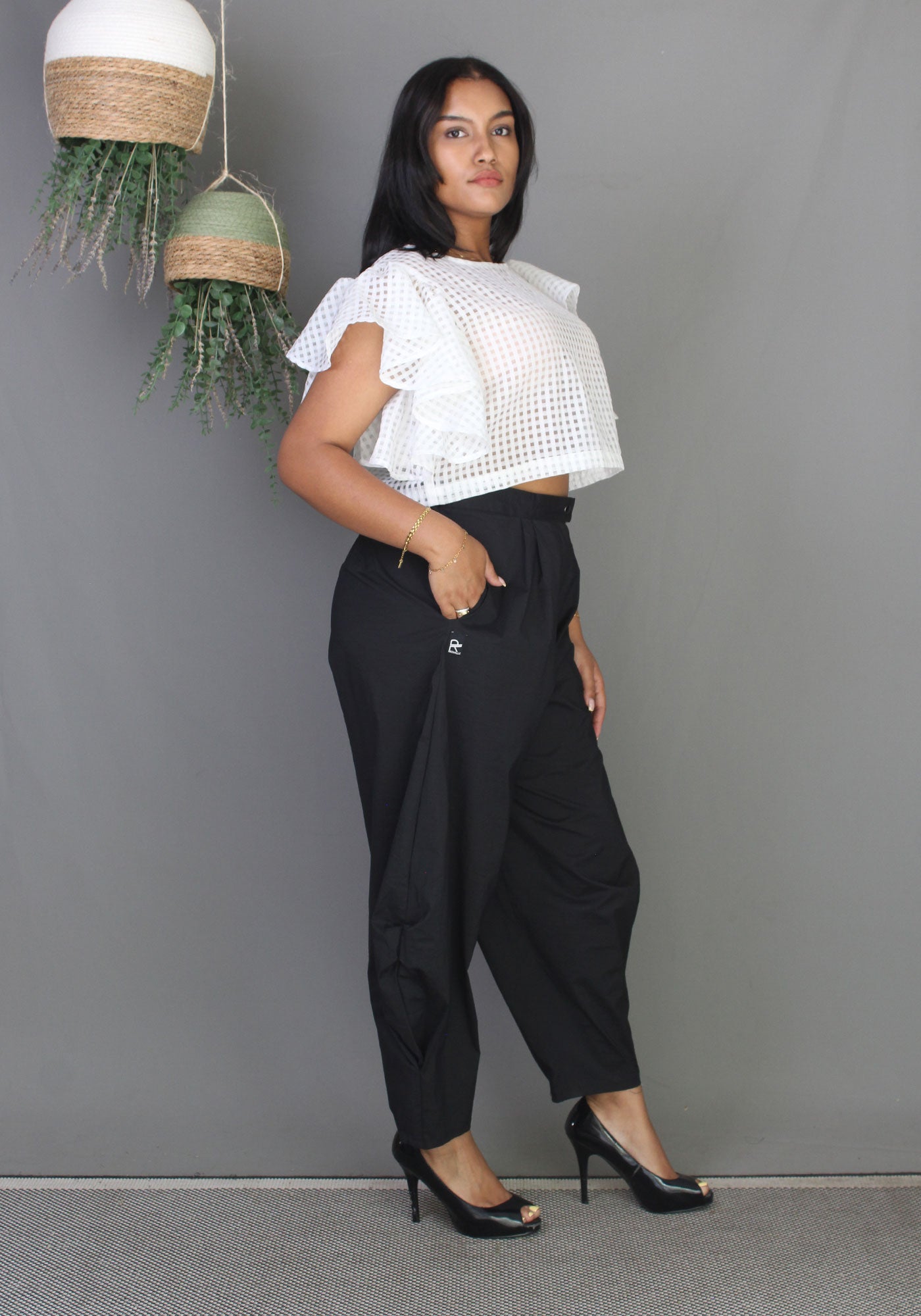 Sheer Top - White