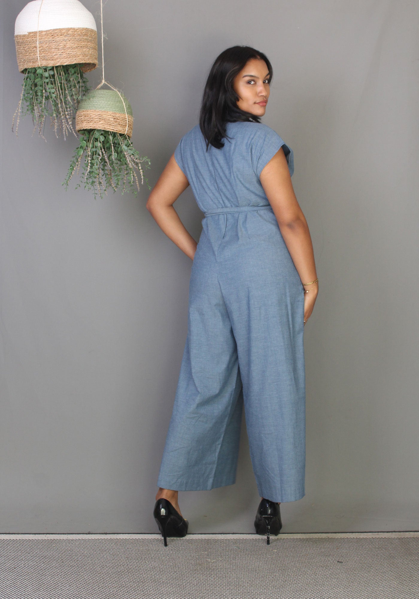 Tie Jumpsuit - Chambray