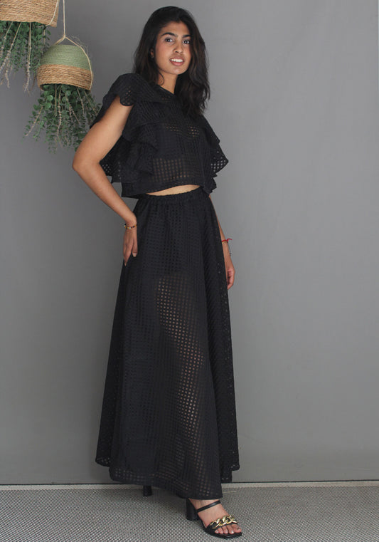 Sheer Skirt - Black