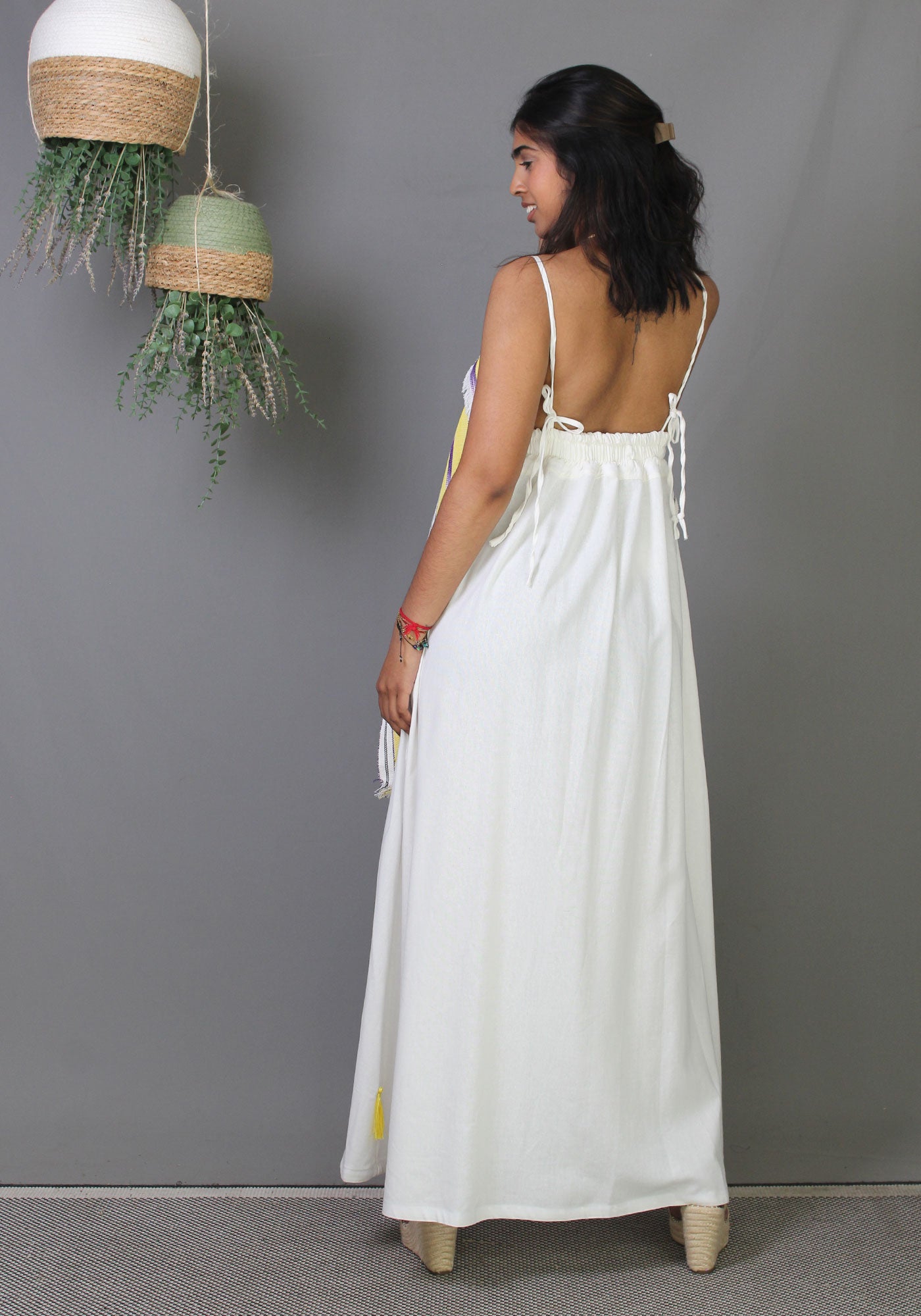 DanFini Dress - White (tassels)
