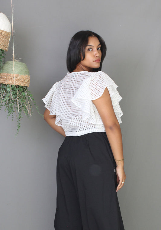 Sheer Top - White
