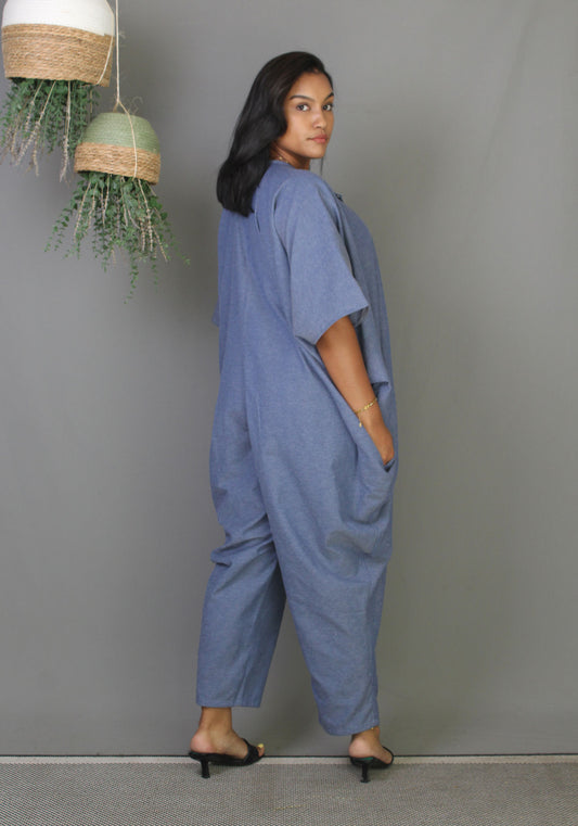 Parachute Jumpsuit - Chambray