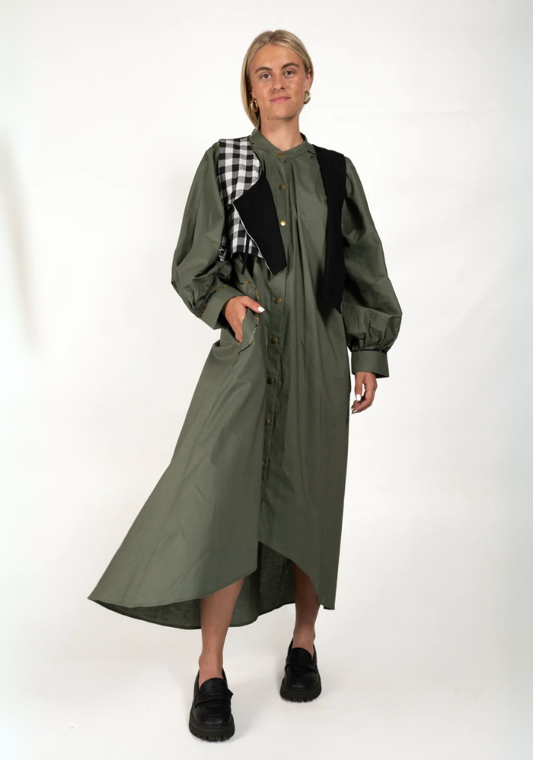 Olive Green Dress