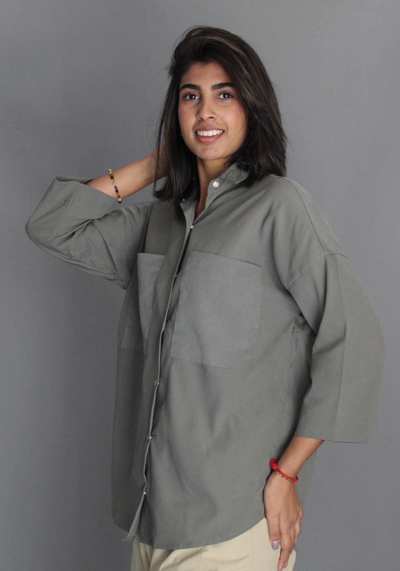 Shirt Blouse - Olive Green