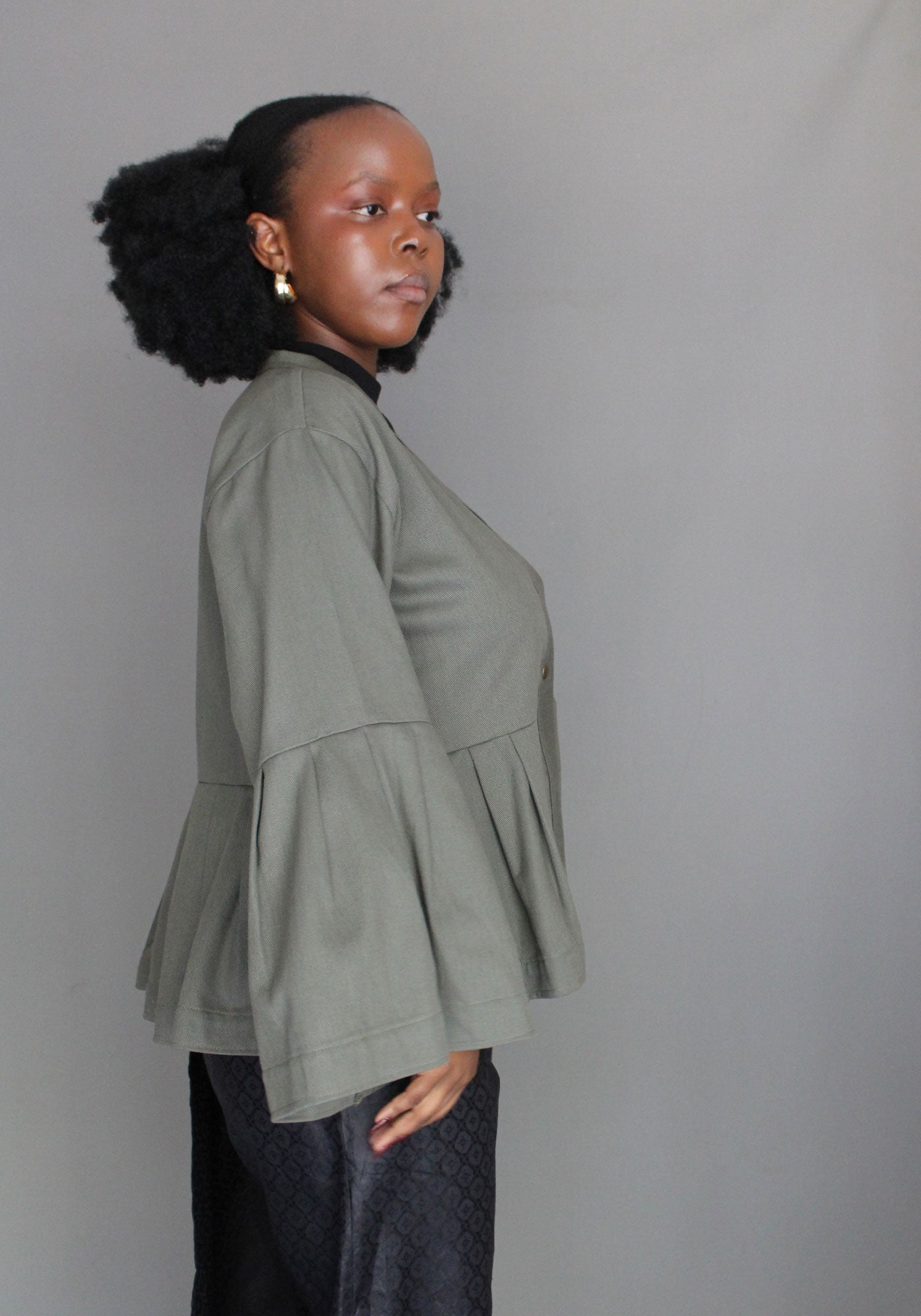 Kimono Jacket - Khaki Green