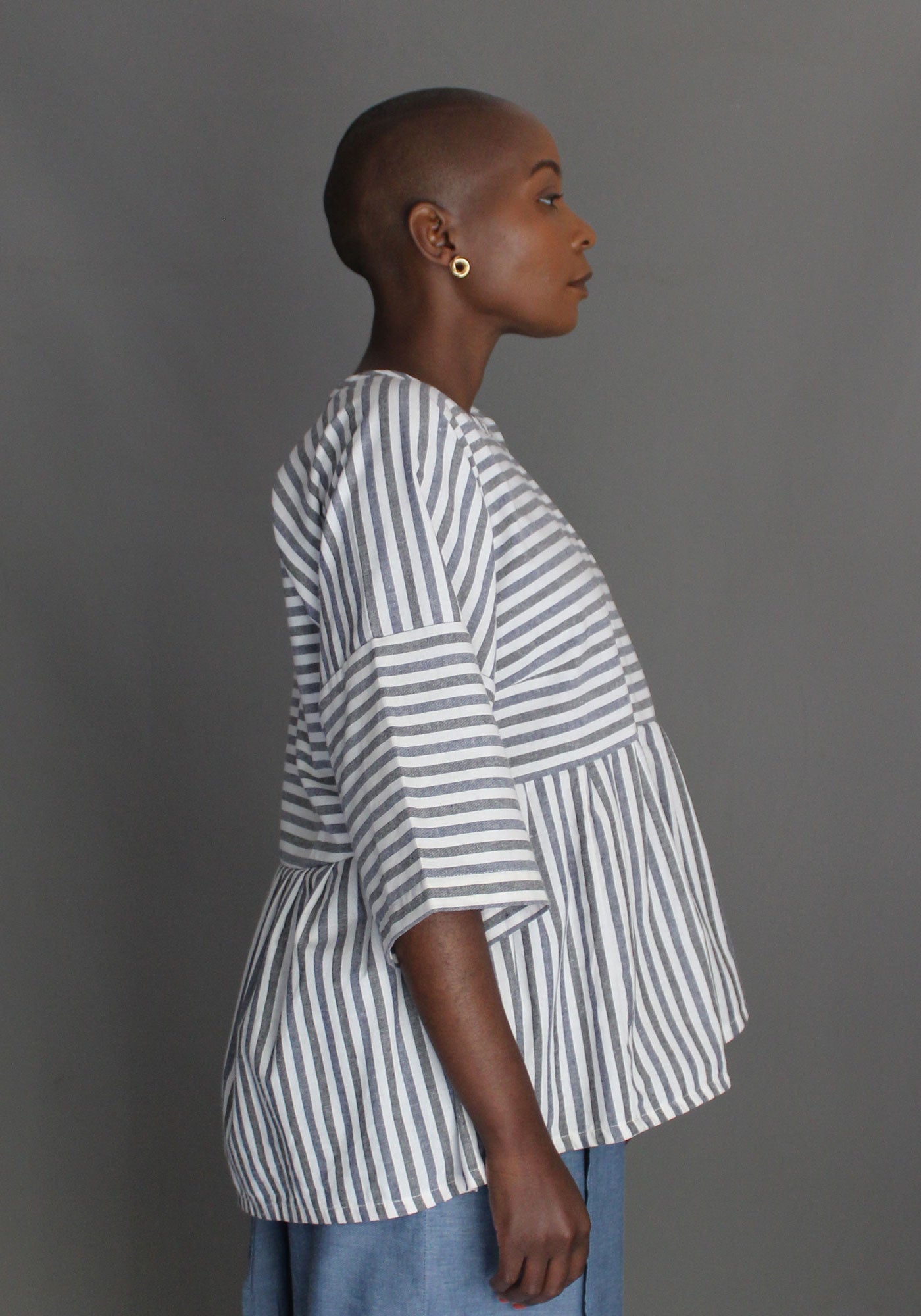 Ruffle Top - Striped