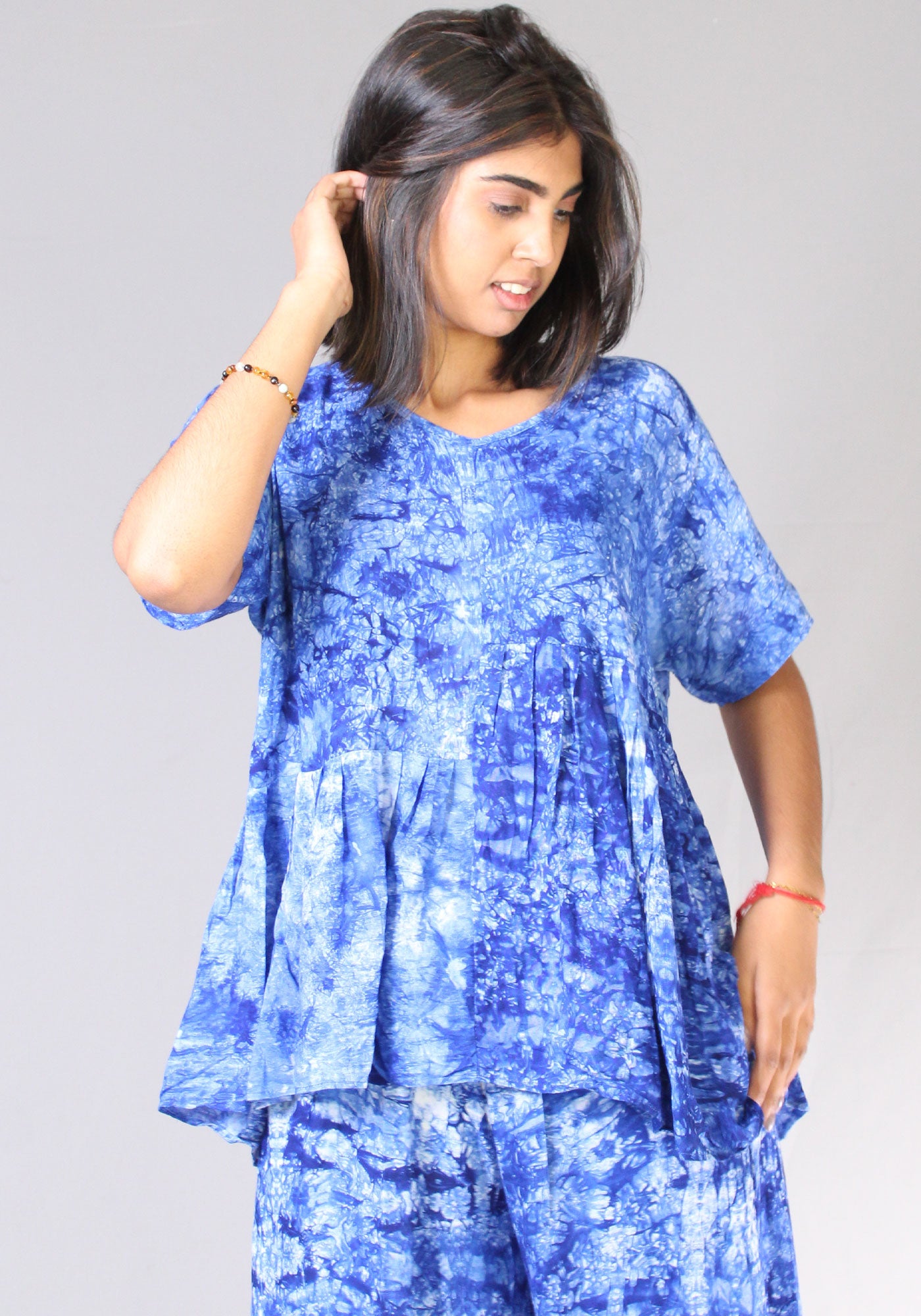 Tie Dye Top - Royal Blue