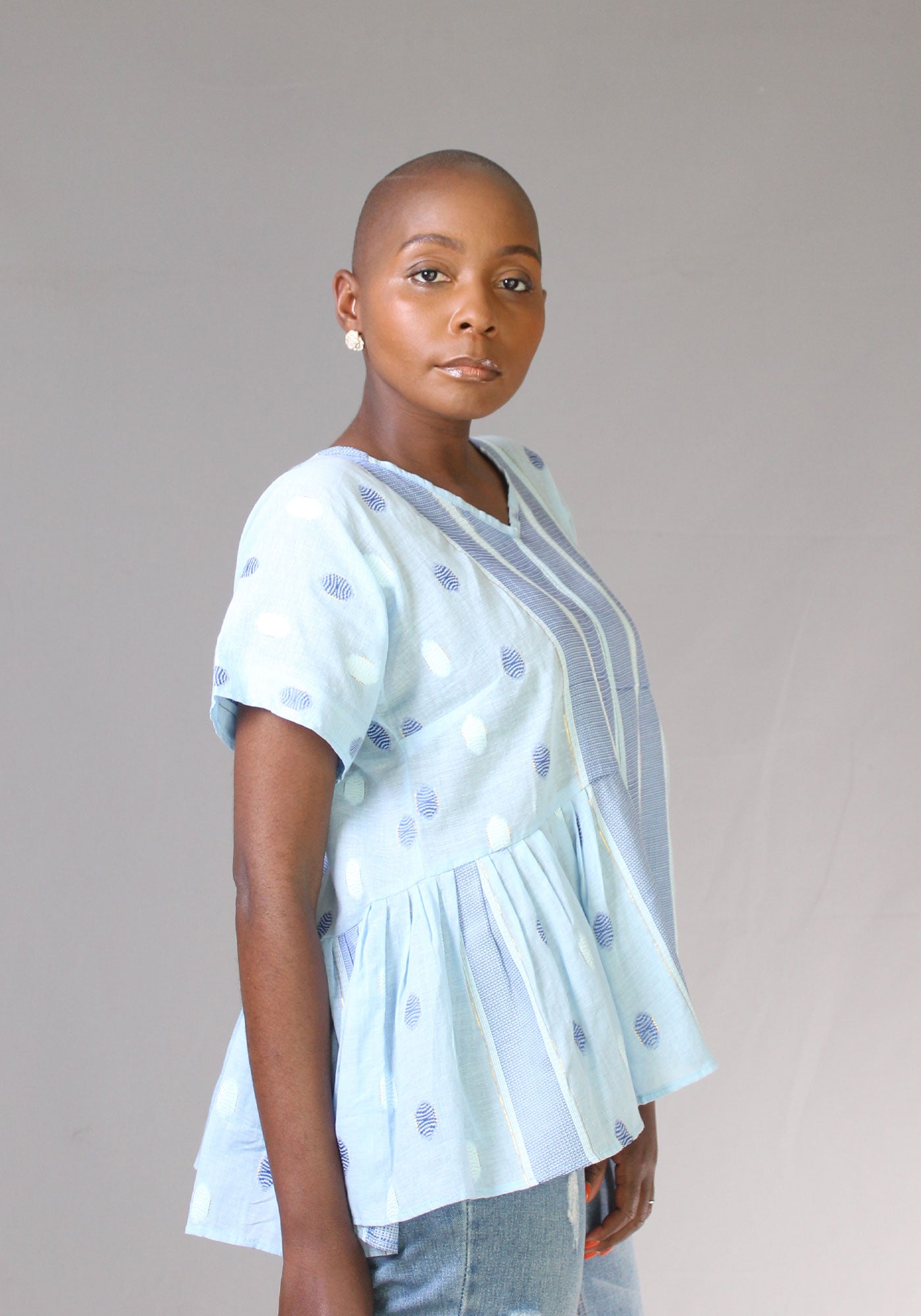 Voile Top - Sky Blue