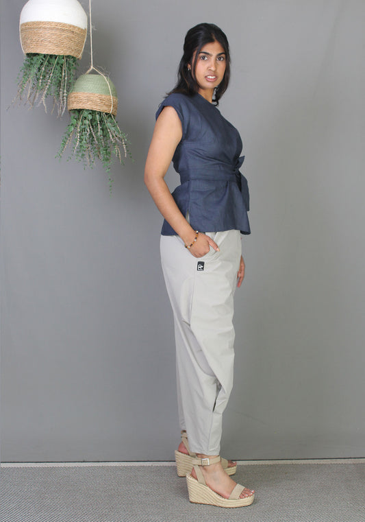 Tie Top - Navy