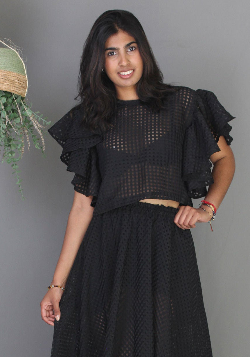 Sheer Top - Black