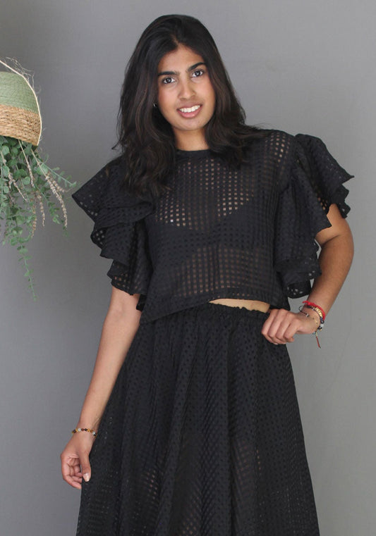 Sheer Top - Black