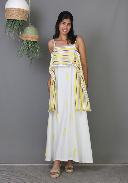 DanFini Dress - White (tassels)