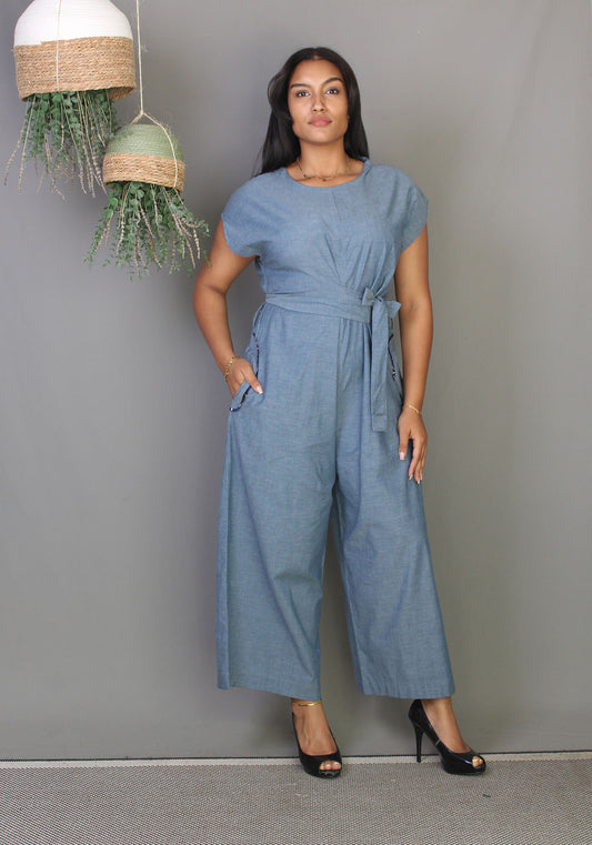 Tie Jumpsuit - Chambray