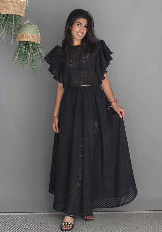 Sheer Skirt - Black