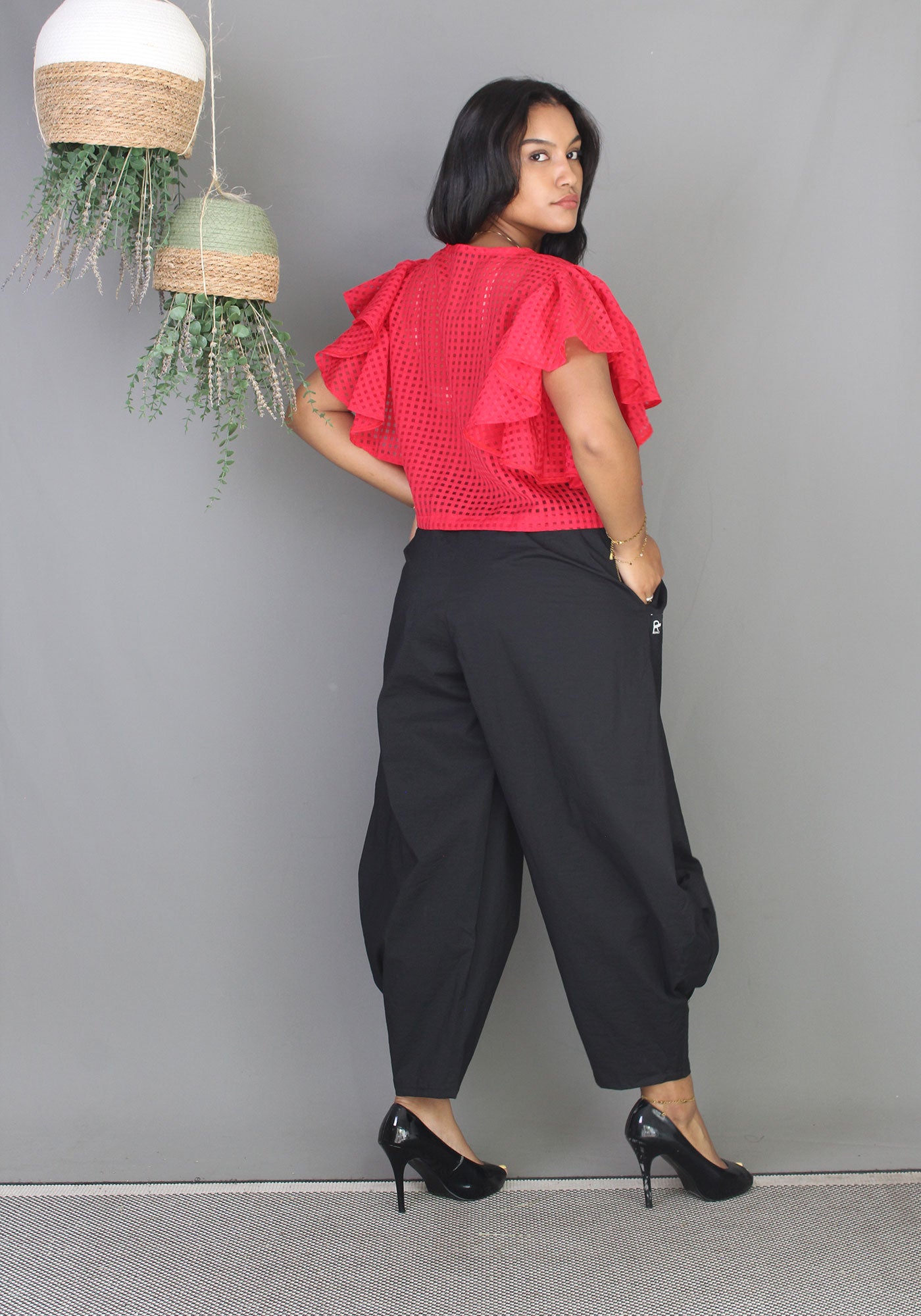 Sheer Top - Red