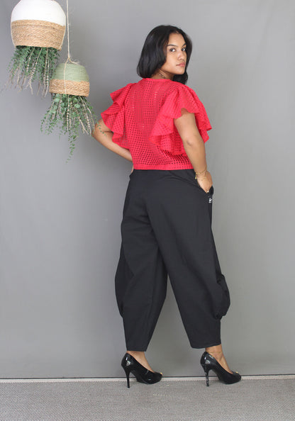 Sheer Top - Red