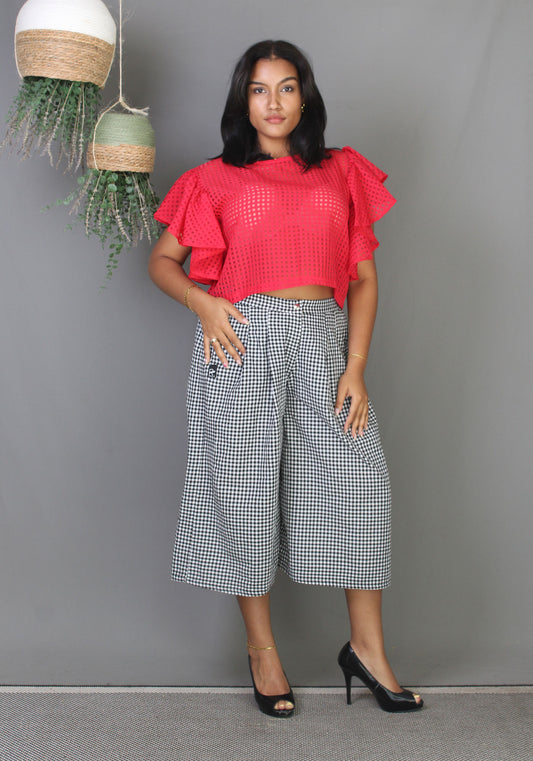 Cullote Pants - Gingham