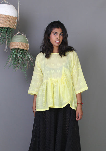 Ruffle Top - Yellow