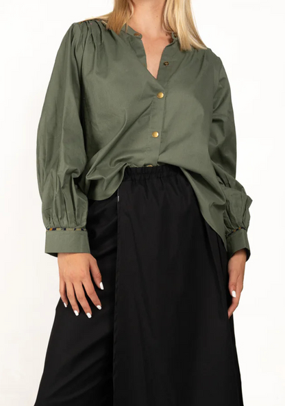 Olive Green Blouse