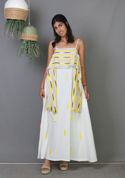 DanFini Dress - White (tassels)