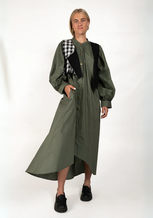 Olive Green Dress