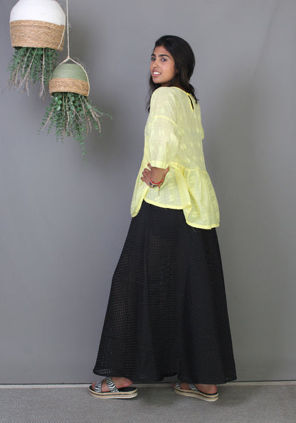 Ruffle Top - Yellow