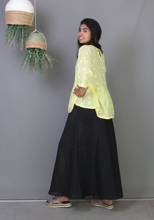 Ruffle Top - Yellow
