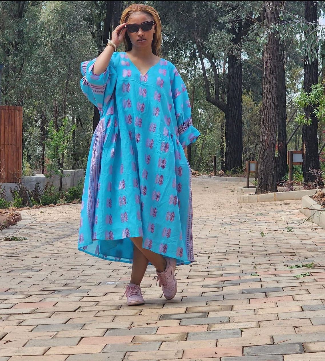Blue Cotton Dress