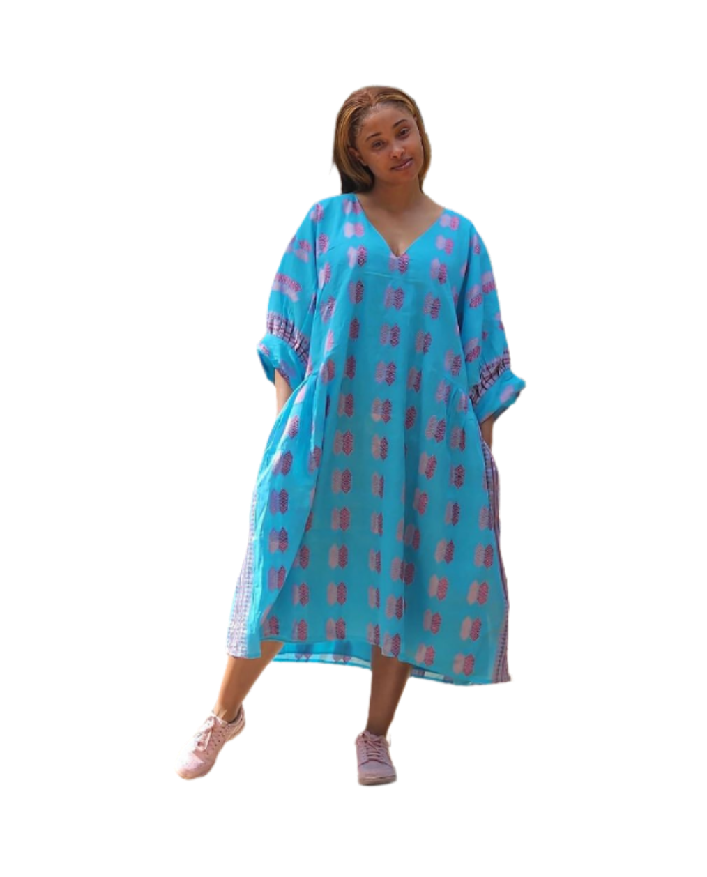 Blue Cotton Dress