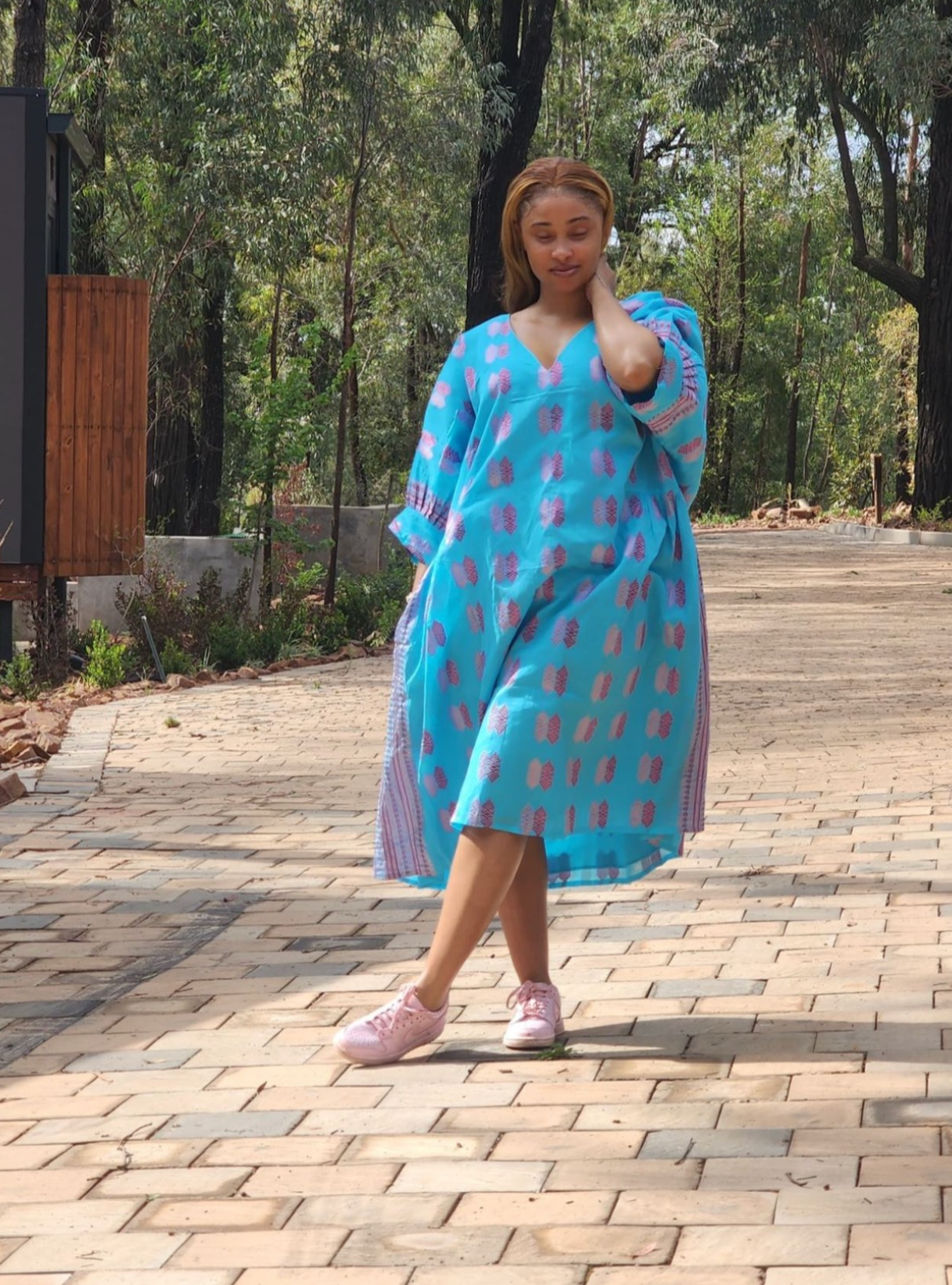 Blue Cotton Dress