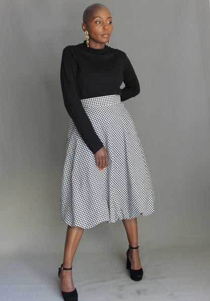 Bubble Skirt - Black & White