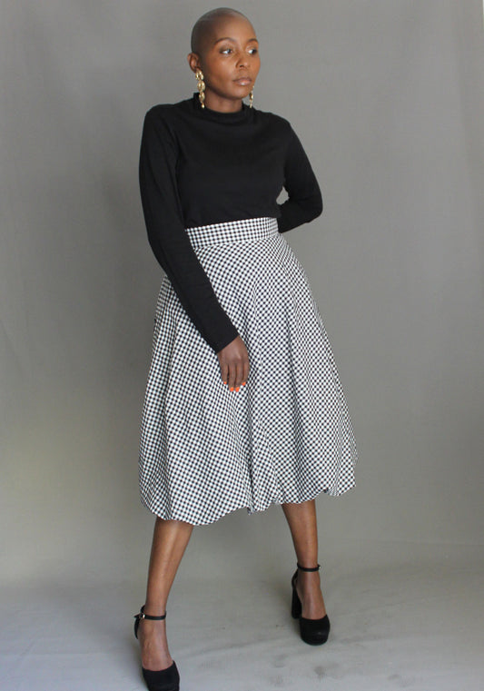 Bubble Skirt - Black & White