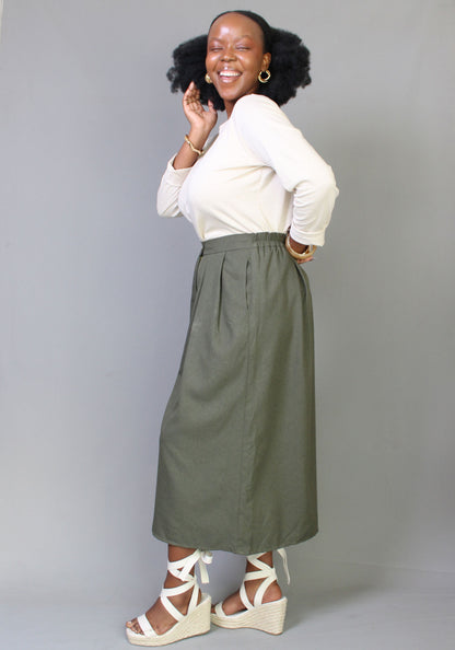 Cullote Pants - Olive Green