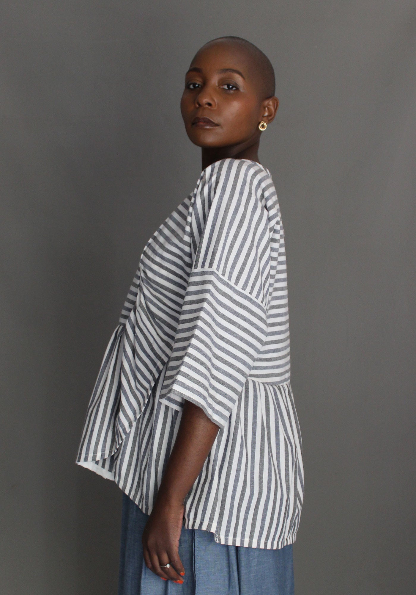 Ruffle Top - Striped