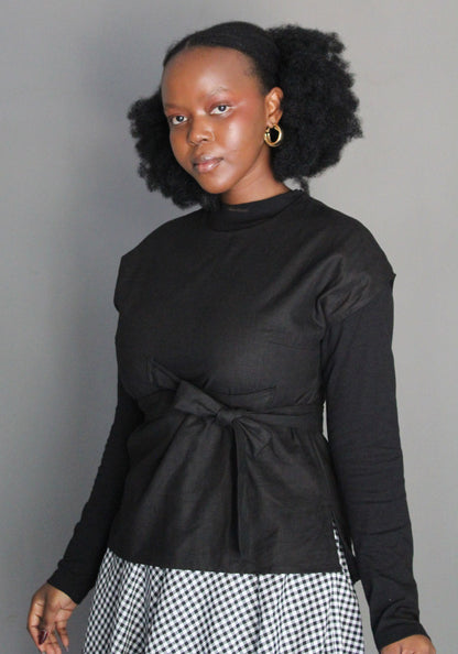 Tie Top - Black