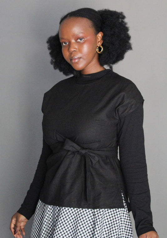 Tie Top - Black