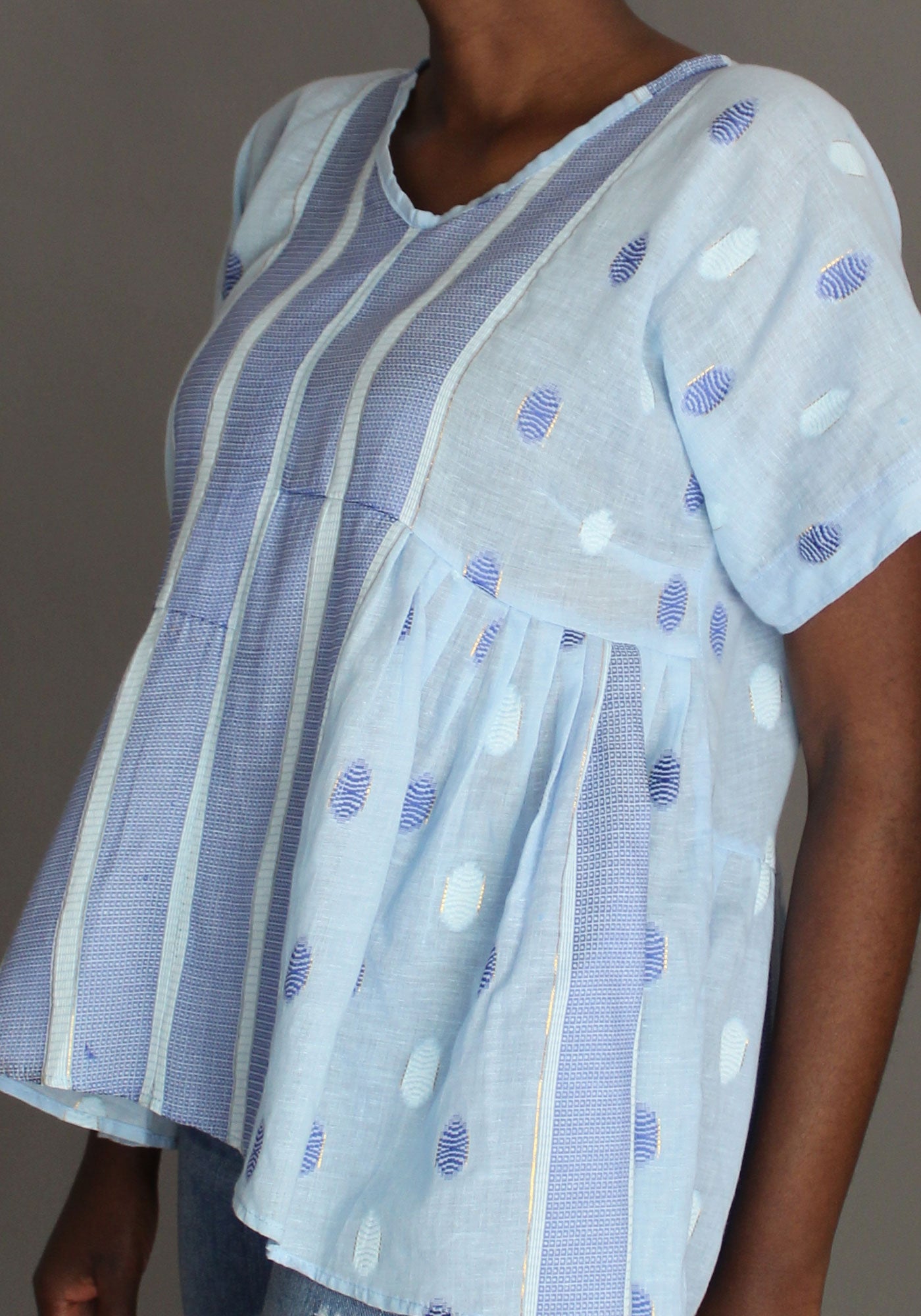 Voile Top - Sky Blue